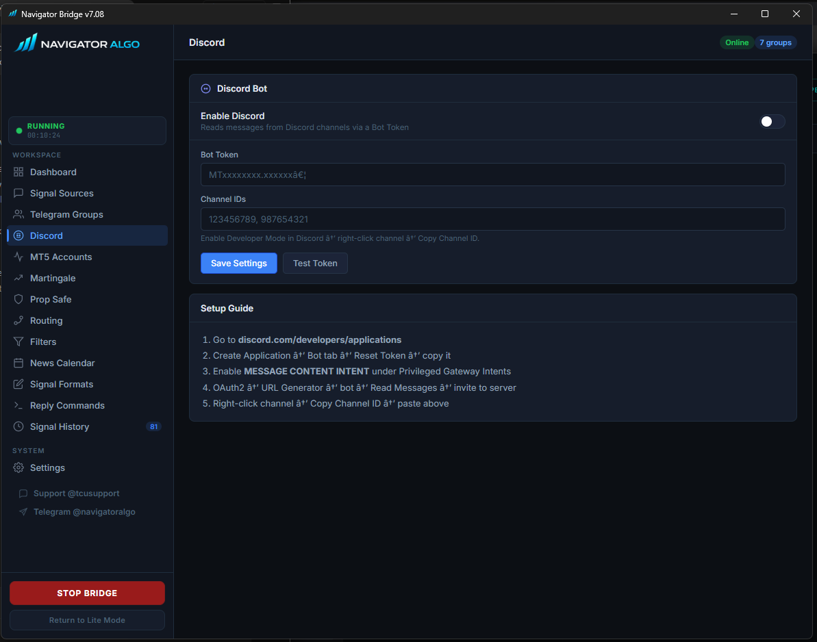 Discord Bot Integration